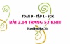 Bài 3.14 Toán 9 tập 1 SGK Kết nối tri thức